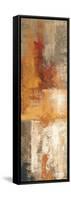 Silver and Amber Panel I-null-Framed Stretched Canvas