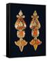 Silver and Coral Earrings, Region of Tibet, Early 20th Century-null-Framed Stretched Canvas