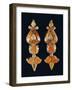 Silver and Coral Earrings, Region of Tibet, Early 20th Century-null-Framed Giclee Print