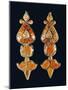 Silver and Coral Earrings, Region of Tibet, Early 20th Century-null-Mounted Giclee Print