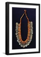 Silver and Coral Necklace, Algeria-null-Framed Giclee Print