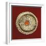 Silver and Coral Plaque, Female Hair Ornament, Region of Tibet-null-Framed Giclee Print