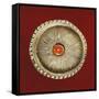 Silver and Coral Plaque, Female Hair Ornament, Region of Tibet-null-Framed Stretched Canvas