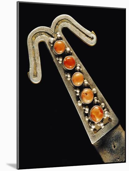 Silver and Coral Pommel for Horse Saddle, Region of Tibet-null-Mounted Giclee Print