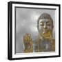 Silver and Gold Buddha-Tom Bray-Framed Art Print