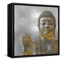 Silver and Gold Buddha-Tom Bray-Framed Stretched Canvas