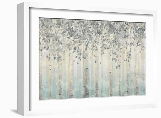 Silver and Gray Dream Forest I-James Wiens-Framed Art Print