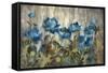 Silver and Sapphire-Silvia Vassileva-Framed Stretched Canvas