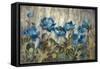 Silver and Sapphire-Silvia Vassileva-Framed Stretched Canvas