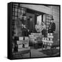 Silver Bars Arriving at Chase National Bank-Herbert Gehr-Framed Stretched Canvas