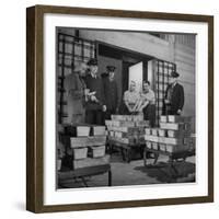 Silver Bars Arriving at Chase National Bank-Herbert Gehr-Framed Photographic Print