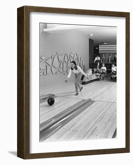 Silver Blades Bowling Alley, Sheffield, South Yorkshire, 1965-Michael Walters-Framed Photographic Print