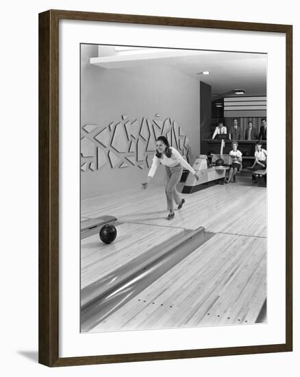 Silver Blades Bowling Alley, Sheffield, South Yorkshire, 1965-Michael Walters-Framed Photographic Print