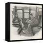 Silver Blaze Holmes and Watson in a Railway Compartment-Sidney Paget-Framed Stretched Canvas