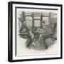 Silver Blaze Holmes and Watson in a Railway Compartment-Sidney Paget-Framed Photographic Print