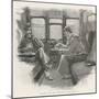 Silver Blaze Holmes and Watson in a Railway Compartment-Sidney Paget-Mounted Photographic Print