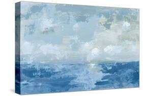 Silver Blue Sea-Pamela Munger-Stretched Canvas