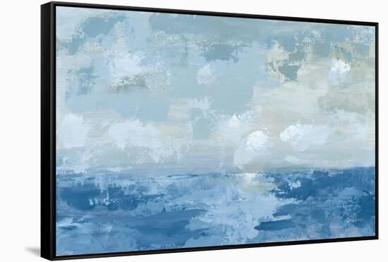 Silver Blue Sea-Pamela Munger-Framed Stretched Canvas