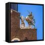 Silver British Unicorn Faneuil Meeting Hall, Freedom Trail, Boston, Massachusetts.-William Perry-Framed Stretched Canvas