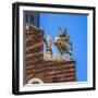 Silver British Unicorn Faneuil Meeting Hall, Freedom Trail, Boston, Massachusetts.-William Perry-Framed Photographic Print