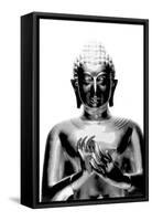 Silver Budda-Whoartnow-Framed Stretched Canvas