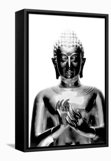 Silver Budda-Whoartnow-Framed Stretched Canvas