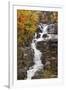 Silver Cascade and fall colors, Crawford Notch State Park, New Hampshire-Adam Jones-Framed Photographic Print