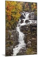 Silver Cascade and fall colors, Crawford Notch State Park, New Hampshire-Adam Jones-Mounted Photographic Print