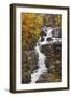 Silver Cascade and fall colors, Crawford Notch State Park, New Hampshire-Adam Jones-Framed Photographic Print