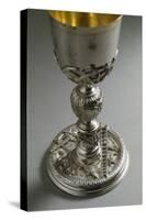 Silver Chalice, Base with Reliefs Representing the Symbols of Jesus Christ's Passion-null-Stretched Canvas