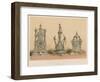 Silver Chased Clocks and Ewer by Barbedienne, Paris-null-Framed Giclee Print