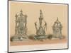 Silver Chased Clocks and Ewer by Barbedienne, Paris-null-Mounted Giclee Print