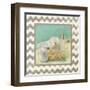 Silver Chevron Bath II-Patricia Pinto-Framed Art Print