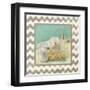 Silver Chevron Bath II-Patricia Pinto-Framed Art Print