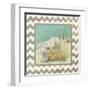 Silver Chevron Bath II-Patricia Pinto-Framed Art Print