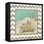 Silver Chevron Bath II-Patricia Pinto-Framed Stretched Canvas