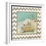 Silver Chevron Bath II-Patricia Pinto-Framed Art Print