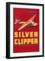 Silver Clipper Crate Label-null-Framed Art Print