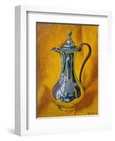 Silver Coffee Pot 2021 (oil)-Tilly Willis-Framed Giclee Print