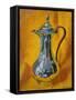 Silver Coffee Pot 2021 (oil)-Tilly Willis-Framed Stretched Canvas