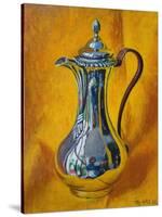 Silver Coffee Pot 2021 (oil)-Tilly Willis-Stretched Canvas