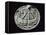 Silver Coin Bearing Image of Drakkar Boat, from Birka, Lake Marelen, Sweden, Viking Coins-null-Framed Stretched Canvas