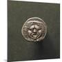 Silver Coin Depicting Gorgon's Head, from Populonia-null-Mounted Giclee Print