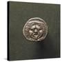 Silver Coin Depicting Gorgon's Head, from Populonia-null-Stretched Canvas
