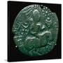 Silver coin of the Huns copying an Indian style, 5th century BC. Artist: Unknown-Unknown-Stretched Canvas