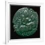 Silver coin of the Huns copying an Indian style, 5th century BC. Artist: Unknown-Unknown-Framed Giclee Print