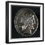 Silver Coin with Serrated Edges from Roman Republic with Head of Jupiter, Recto, Roman Coins BC-null-Framed Giclee Print