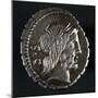 Silver Coin with Serrated Edges from Roman Republic with Head of Jupiter, Recto, Roman Coins BC-null-Mounted Giclee Print