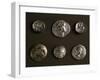 Silver Coins from Tulghes, Pirlita, Radulesti and Cojasca, Romania, Geto-Dacian Coins-null-Framed Giclee Print