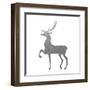 Silver Deer 2-Melody Hogan-Framed Art Print